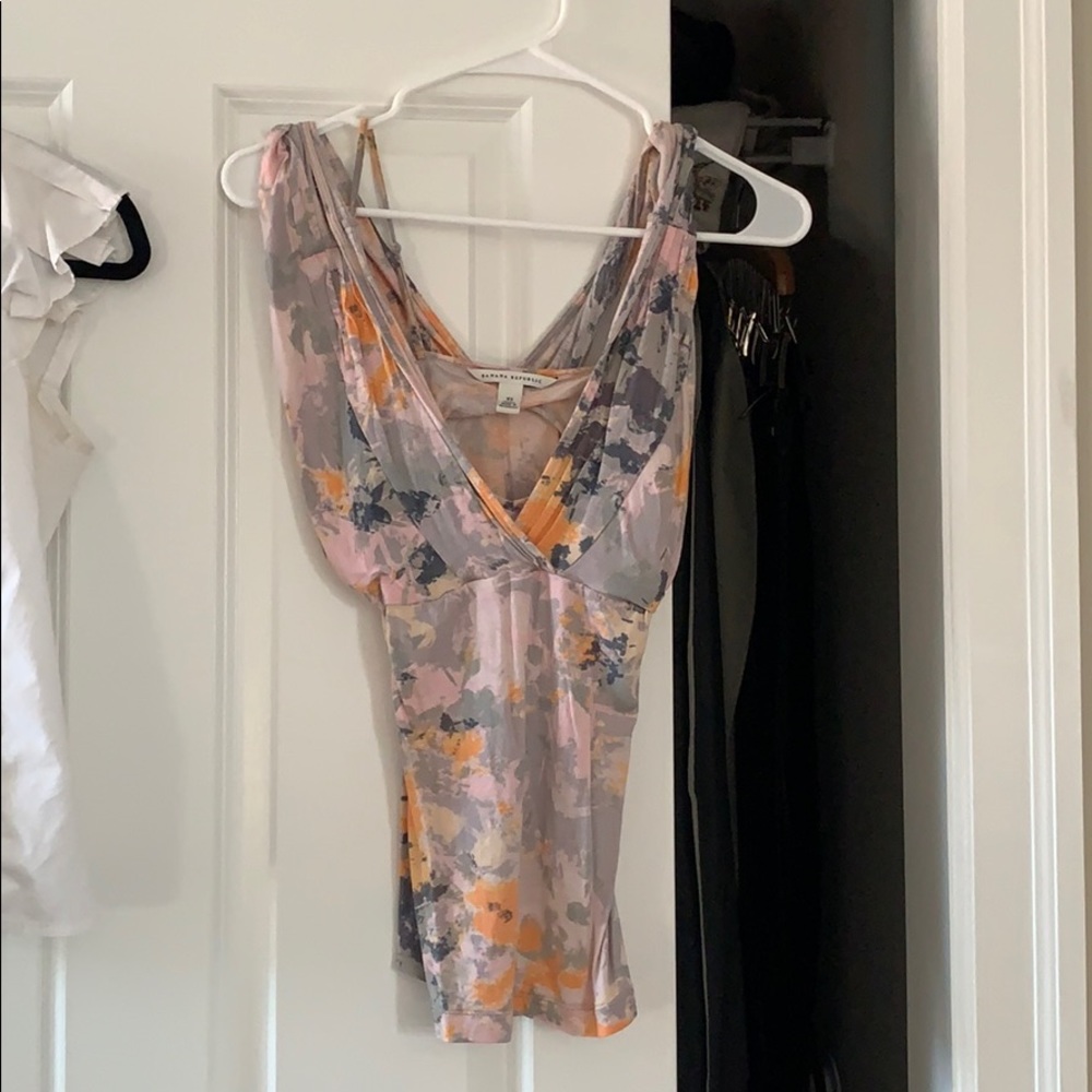 Flower print blouse